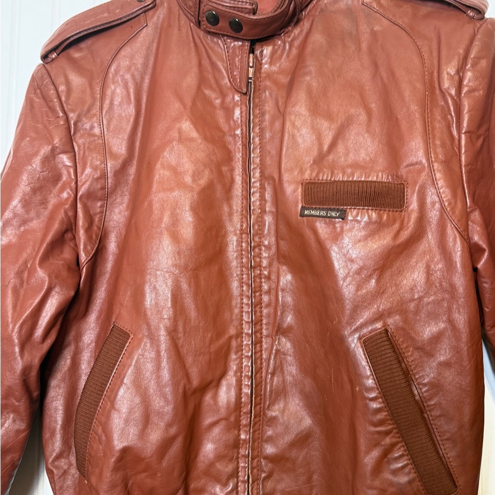 Vintage | Members Only | leather Jacket